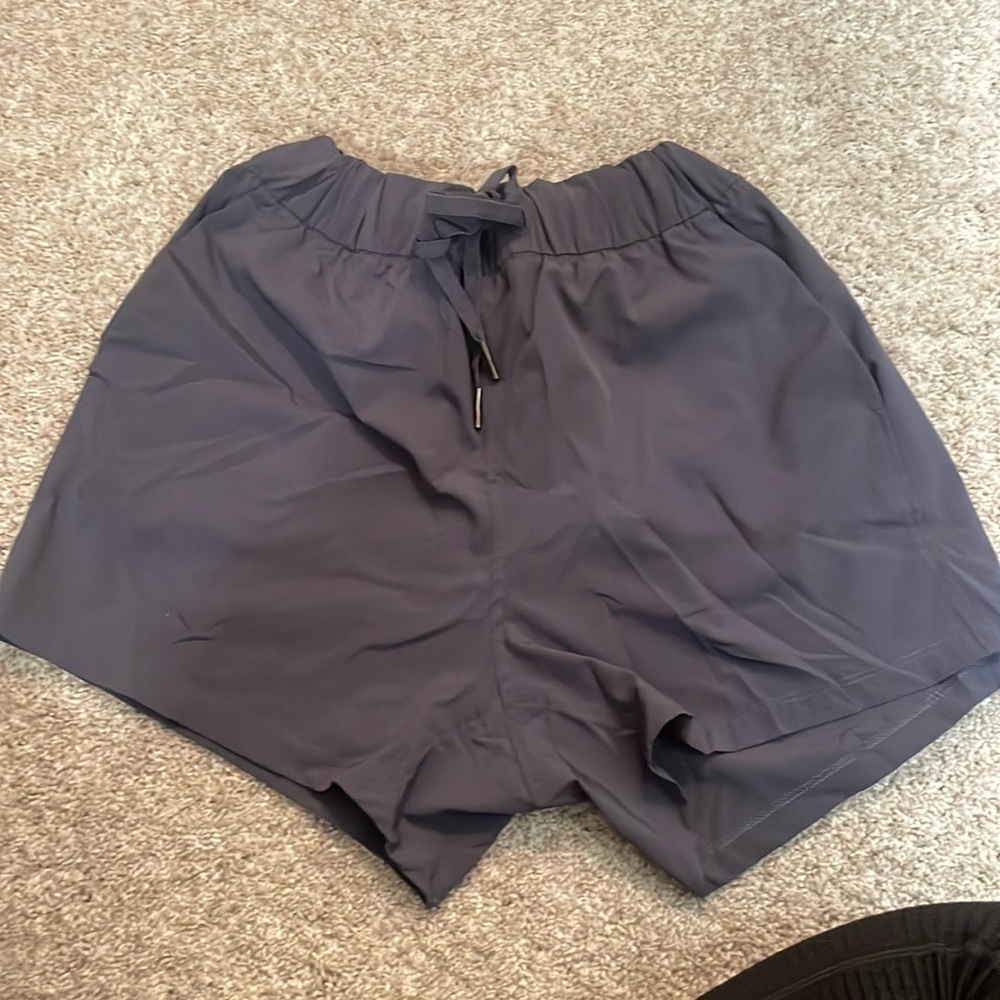 Grey athletic shorts
